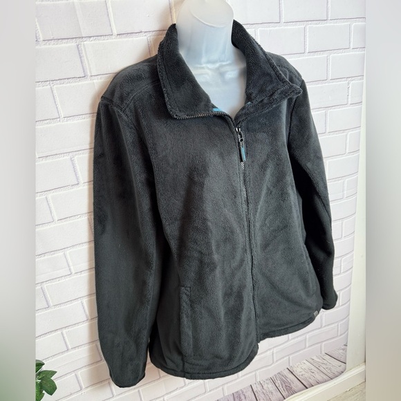 L.L. BEAN Cozy black Teddy Jacket with Plush Texture and Relaxed Fit/size L - Picture 10 of 12